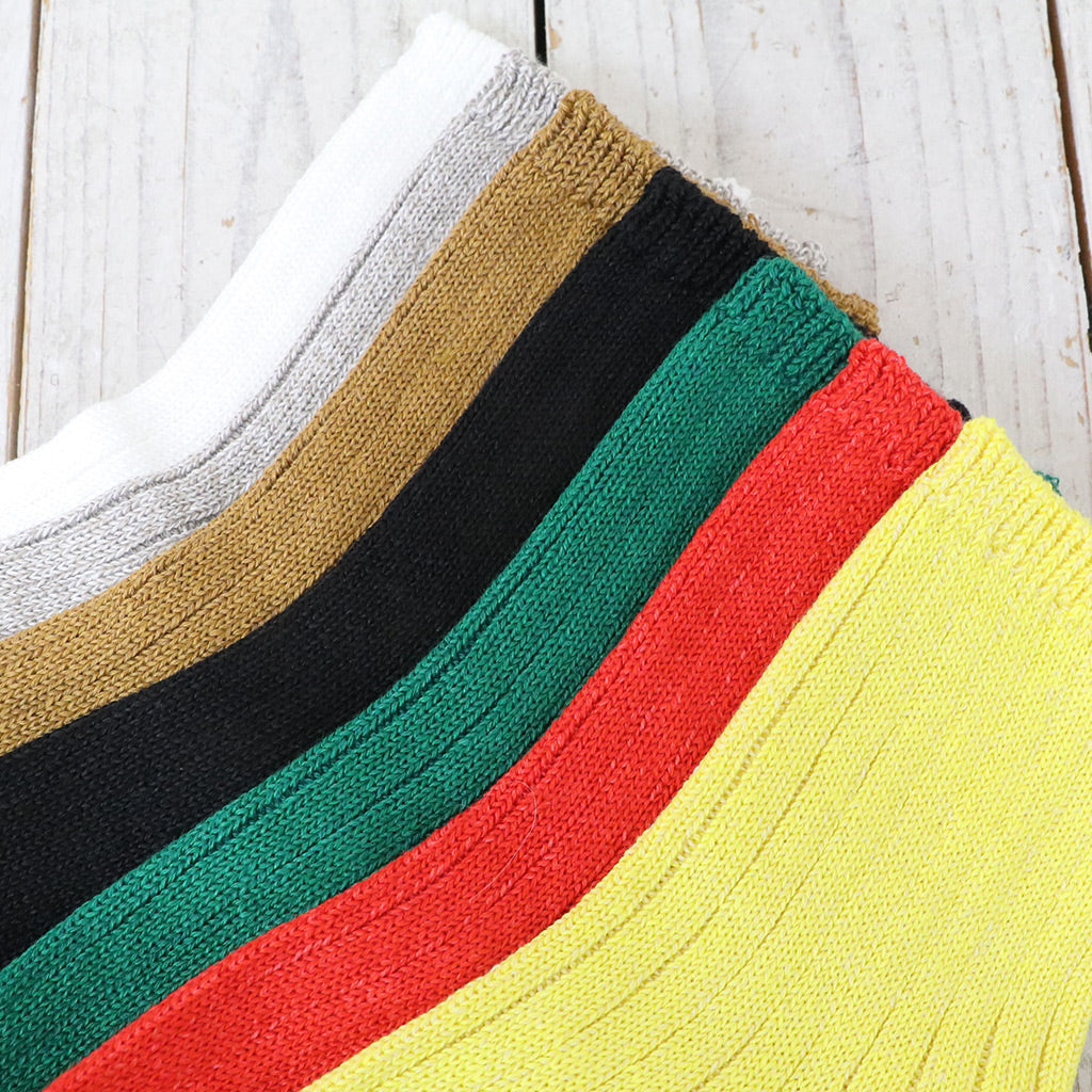 ROTOTO『LINEN COTTON RIBBED ANKLE SOCKS』