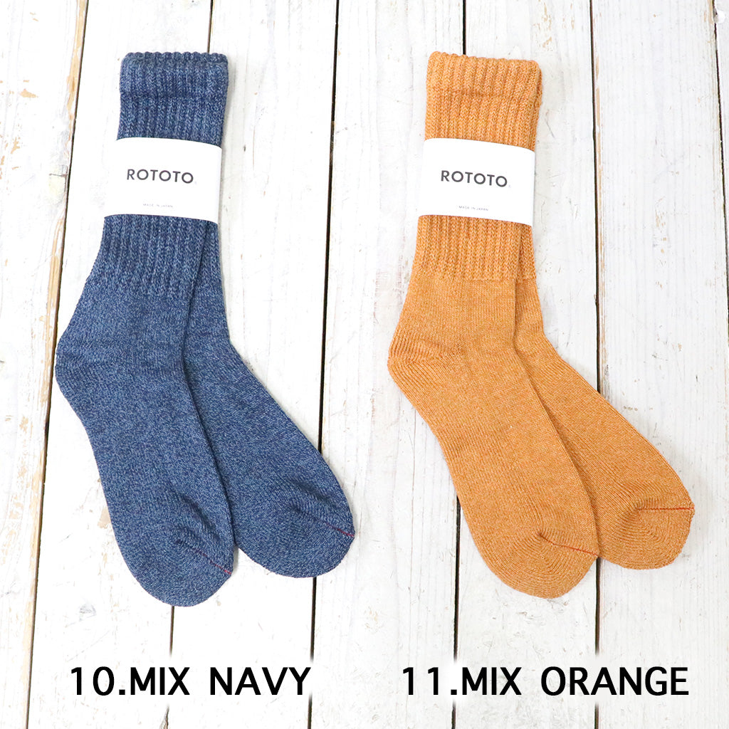 ROTOTO『LOOSE PILE CREW SOCKS』