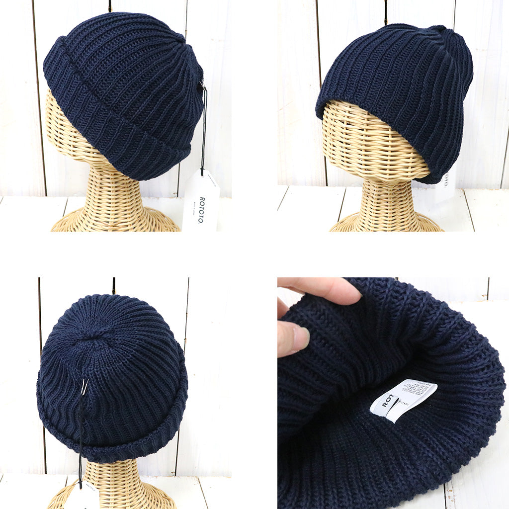 ROTOTO『CHUNKY COTTON SHORT BEANIE』