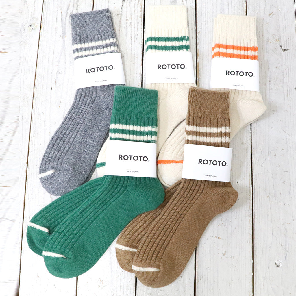 ROTOTOMERINO LAMBS WOOL STRIPE SOCKS  Reggieshop