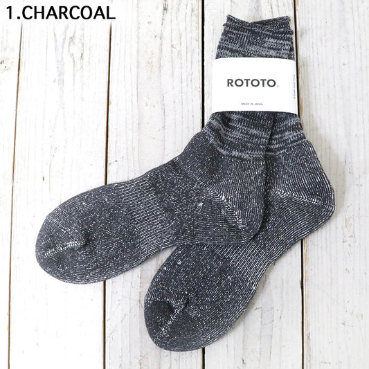 ROTOTO : WASHI PILE CREW SOCKS