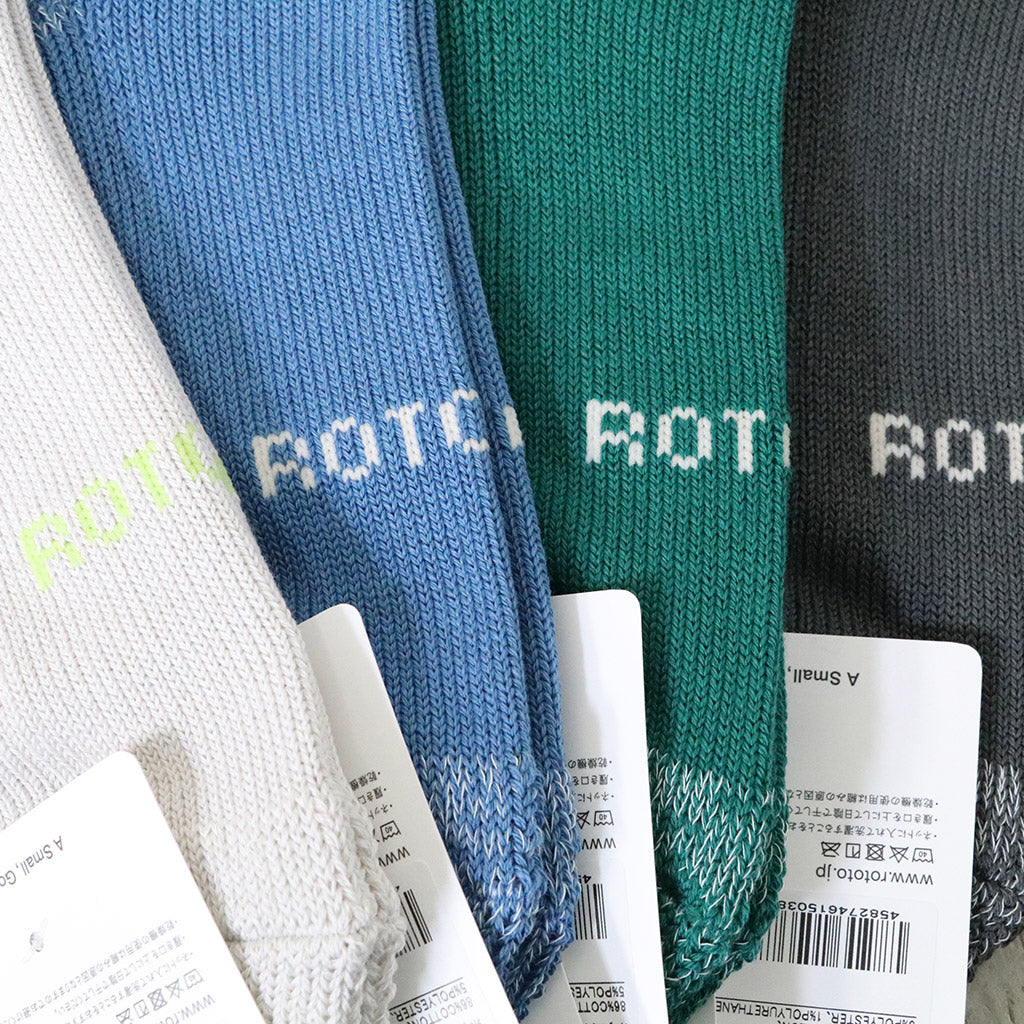ROTOTO『EVERYDAY PILE MINI CREW SOCKS』