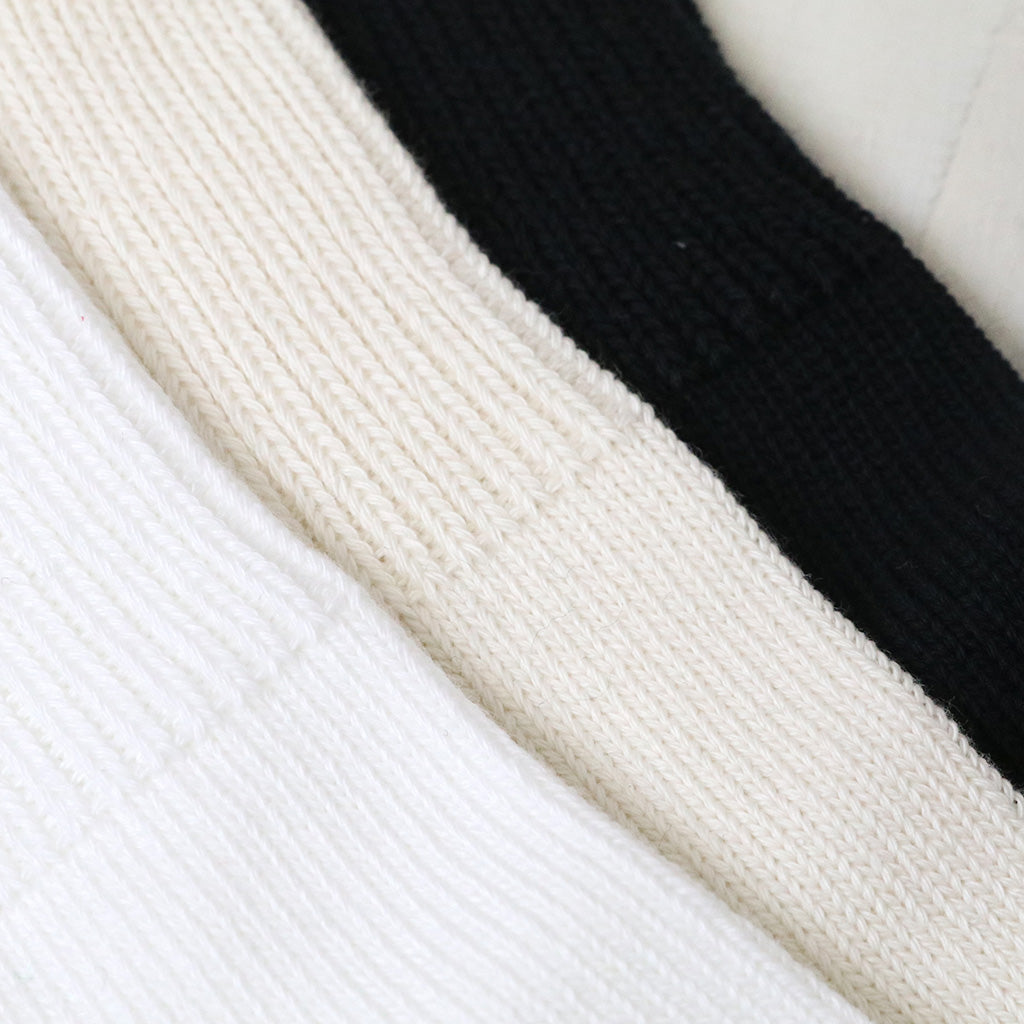 ROTOTO : ORGANIC DAILY 3 PACK RIBBED CREW SOCKS