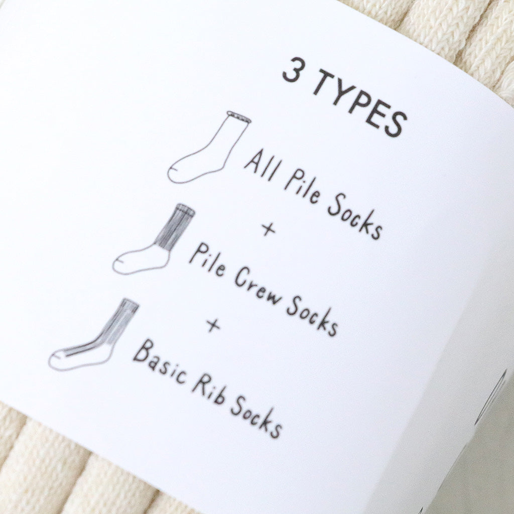 ROTOTO : ORGANIC DAILY 3 PACK CREW SOCKS