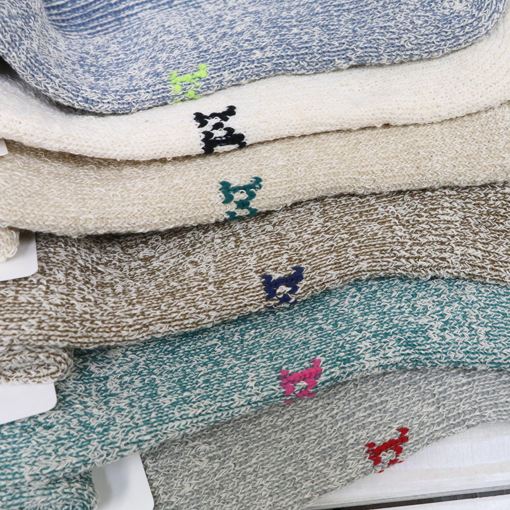 ROTOTO : HEMP/ORGANIC COTTON PILE ANKLE SOCKS