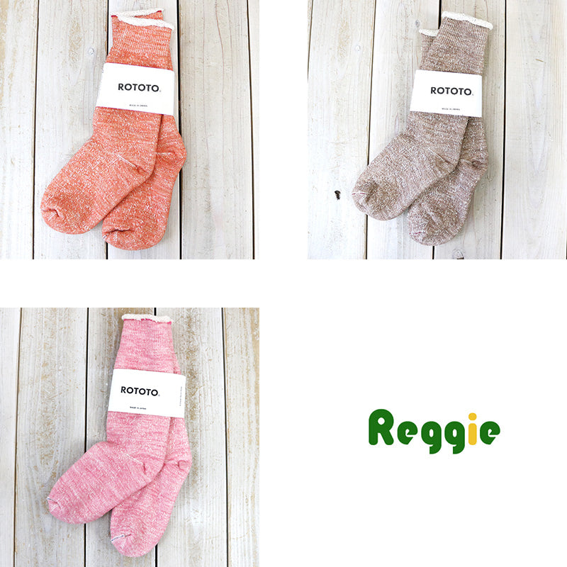 ROTOTO : DOUBLE FACE SOCKS