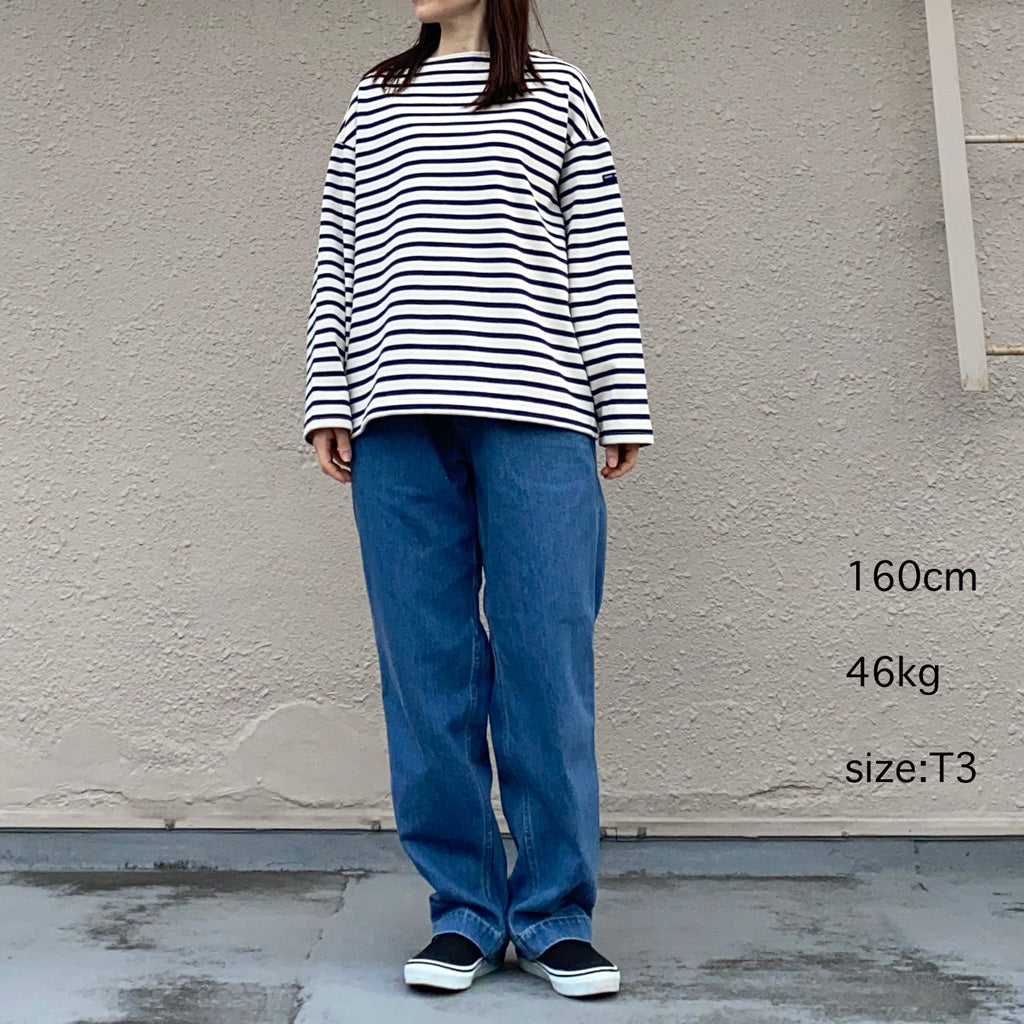 SAINT JAMES『OUESSANT LOOSE』(ECRU/MARINE)