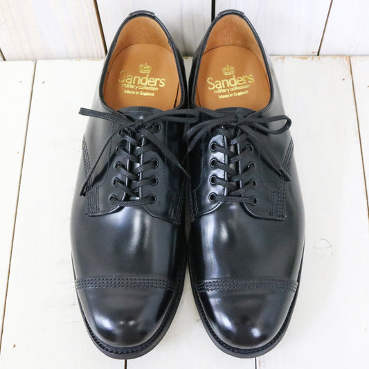 SANDERS : Military Derby Shoe (Black)