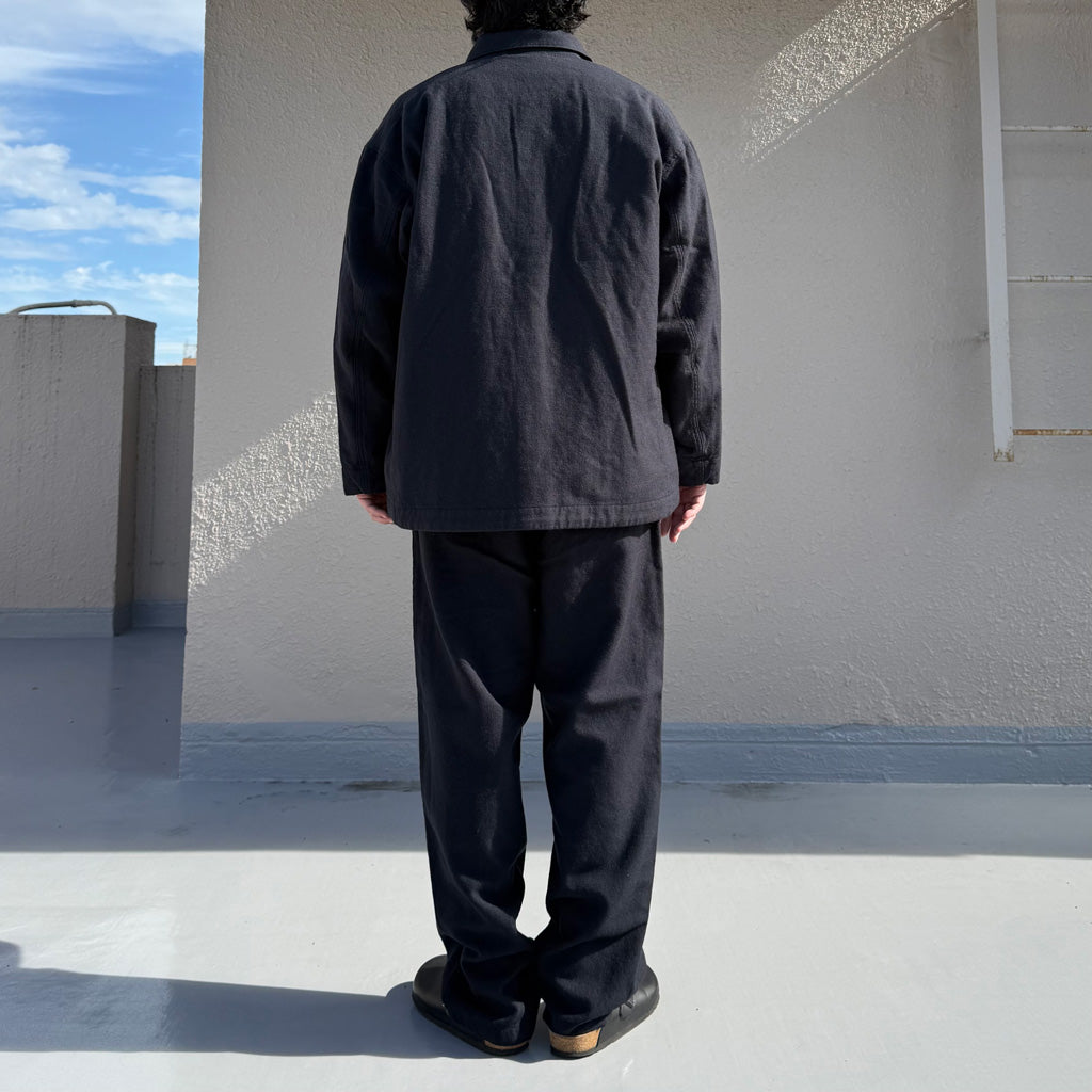 SANMONT : Wool Twill Work Jacket (Navy) (SWA0204)