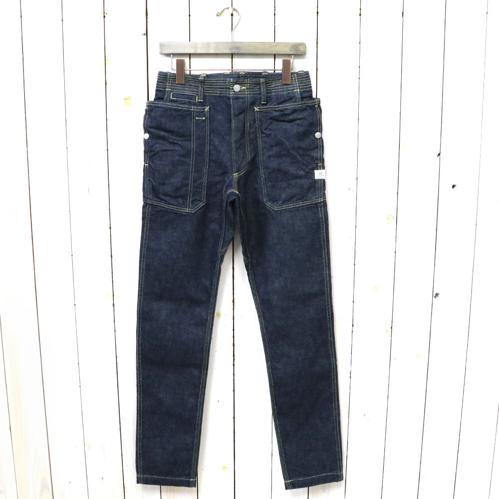 SASSAFRAS『FALL LEAF SPRAYER PANTS(13.5oz DENIM)』(INDIGO)