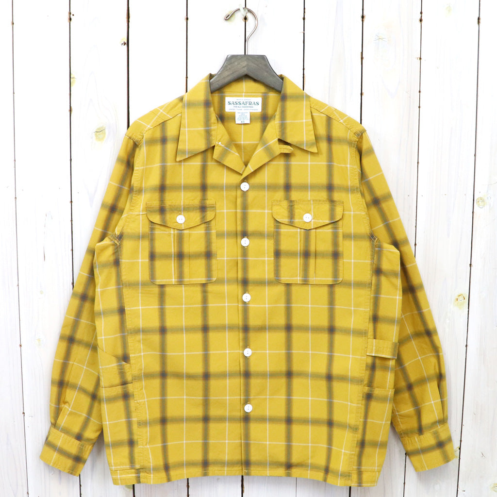 SASSAFRAS『GARDENER OPEN HALF(HOMBRE CHECK)』(YELLOW)