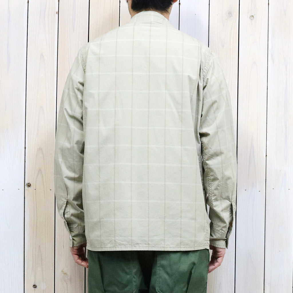 SASSAFRAS『GARDENER OPEN HALF(HOMBRE CHECK)』(BEIGE)