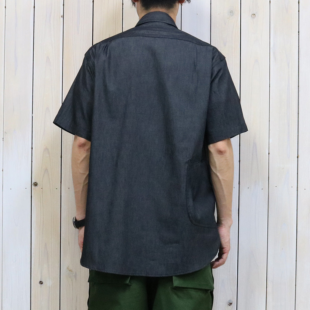 SASSAFRAS『DIGGIN SHIRT 1/2(5.5oz Denim)』(BLACK)