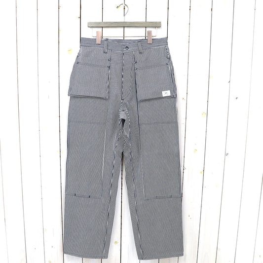 SASSAFRAS『LANDSCAPER PANTS(12.7oz INDIGO HICKORY)』(WHITE/INDIGO)