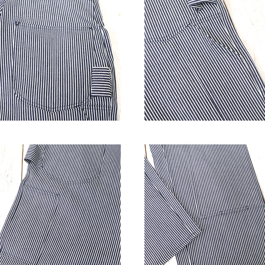 SASSAFRAS『LANDSCAPER PANTS(12.7oz INDIGO HICKORY)』(WHITE/INDIGO)