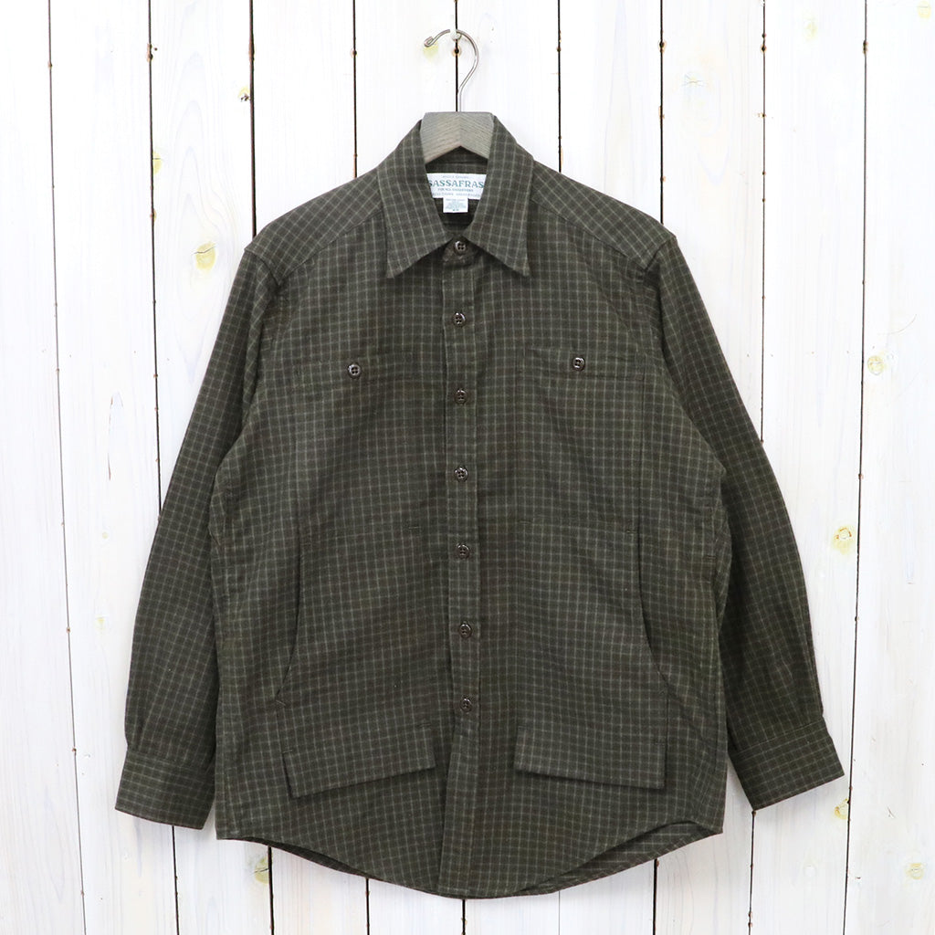 SASSAFRAS Feel Sun Half シャツジャケット SASSAFRAS[ササフラス] Feel Sun Half - C/W Herringbone