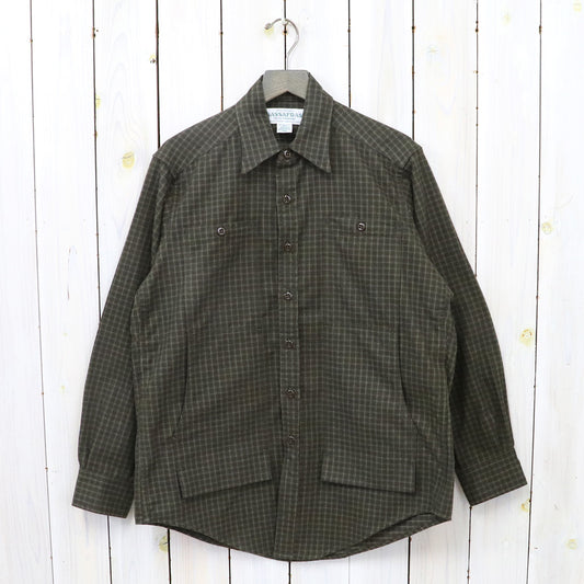 SASSAFRAS『FEEL SUN HALF(CHECK FLANNEL)』(BROWN)