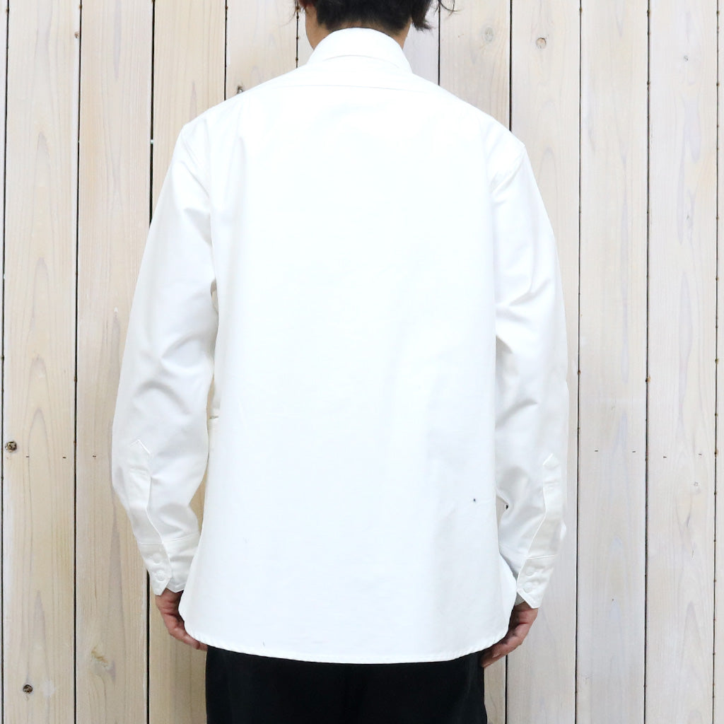 SASSAFRAS『GARDENING AT NIGHT SHIRT(MILITARY MOLESKIN)』(WHITE)