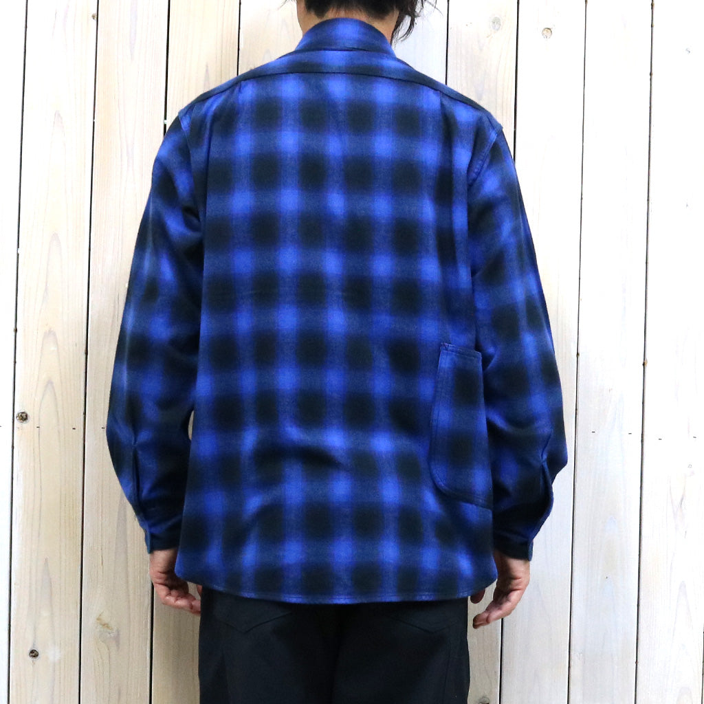 SASSAFRAS『DIGGIN SHIRT(HOMBRE CHECK)』(BLUE/BLACK)