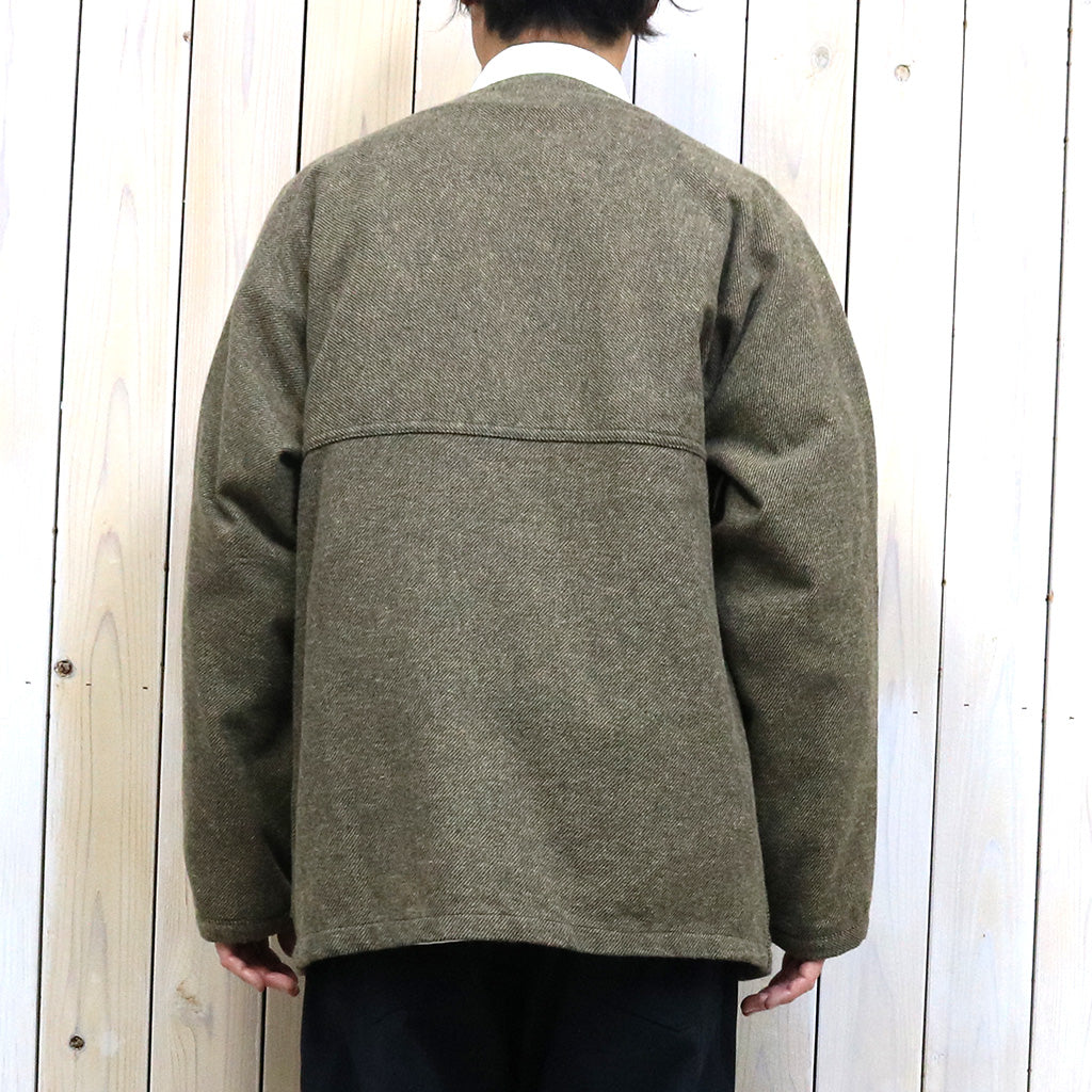 SASSAFRAS『DIGS CREW CARDE JACKET(TWEEDY COTTON)』(BEIGE)