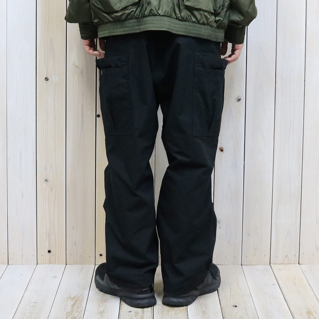 SASSAFRAS『OVERGROWN PANTS(C/N RIPSTOP)』(BLACK)