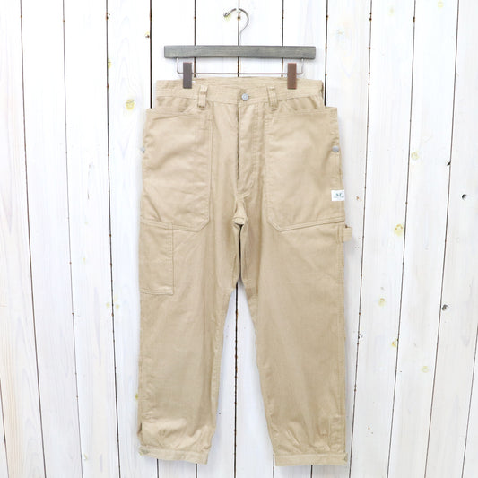 SASSAFRAS『FALL LEAF GARDENER PANTS 4/5(12W ORGANIC CORDUROY)』(BEIGE)