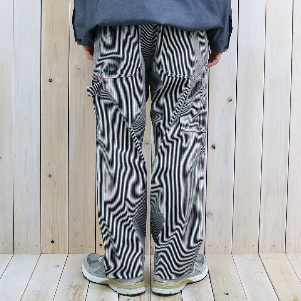 SASSAFRAS : FALL LEAF TOUGH PANTS(8oz INDIGO HICKORY) (WHITE/INDIGO)