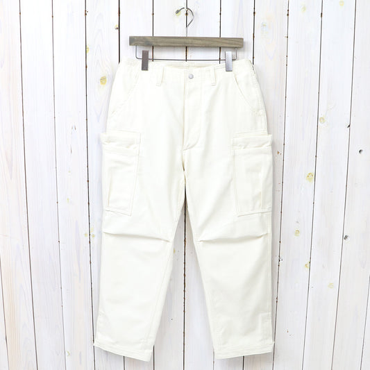 SASSAFRAS : OVERGROWN PANTS 4/5(BACK SATIN) (NATURAL)
