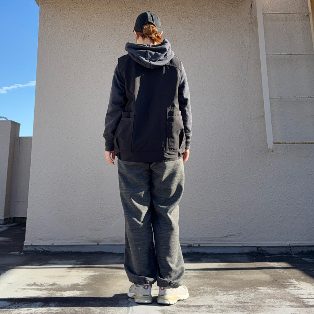 SASSAFRAS : OVERGROWN HIKER VEST(P/C WEATHER) (BLACK)