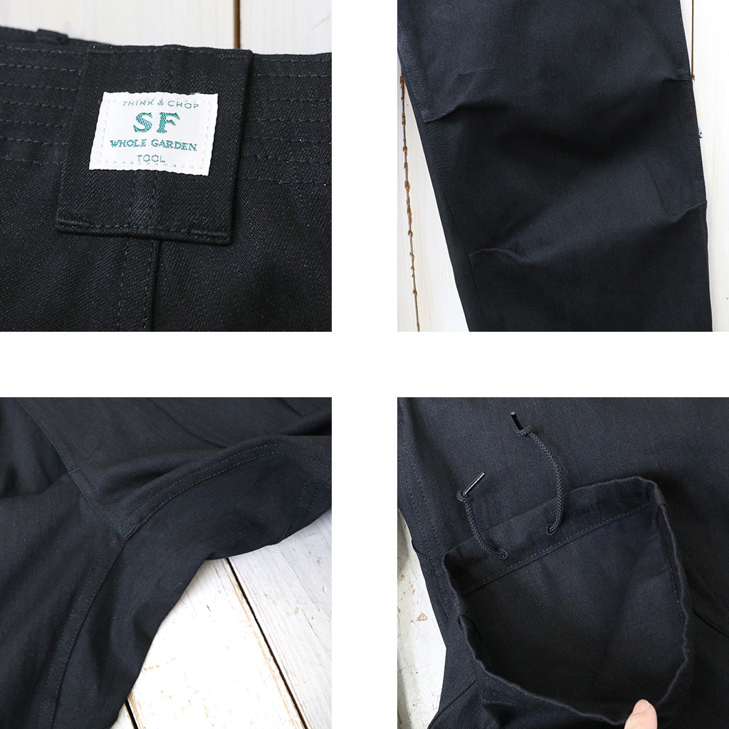 SASSAFRAS : OVERGROWN FATIGUE PANTS-8.5oz WORK DENIM
