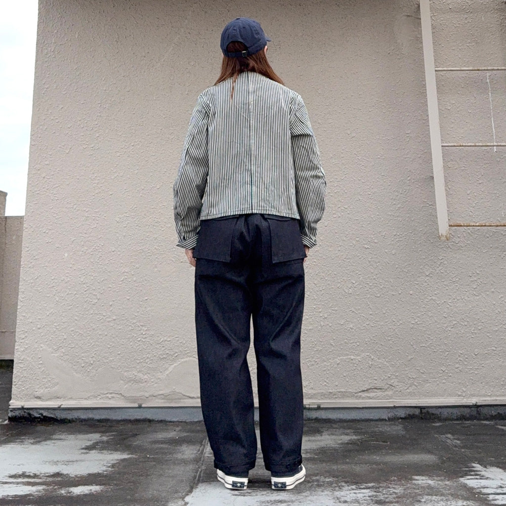 SASSAFRAS : DIGS CREW PANTS 4/5-8oz DENIM (INDIGO)