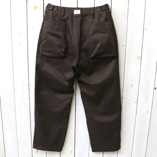 SASSAFRAS : OVERGROWN FATIGUE PANTS-T/C CHINO (BROWN)