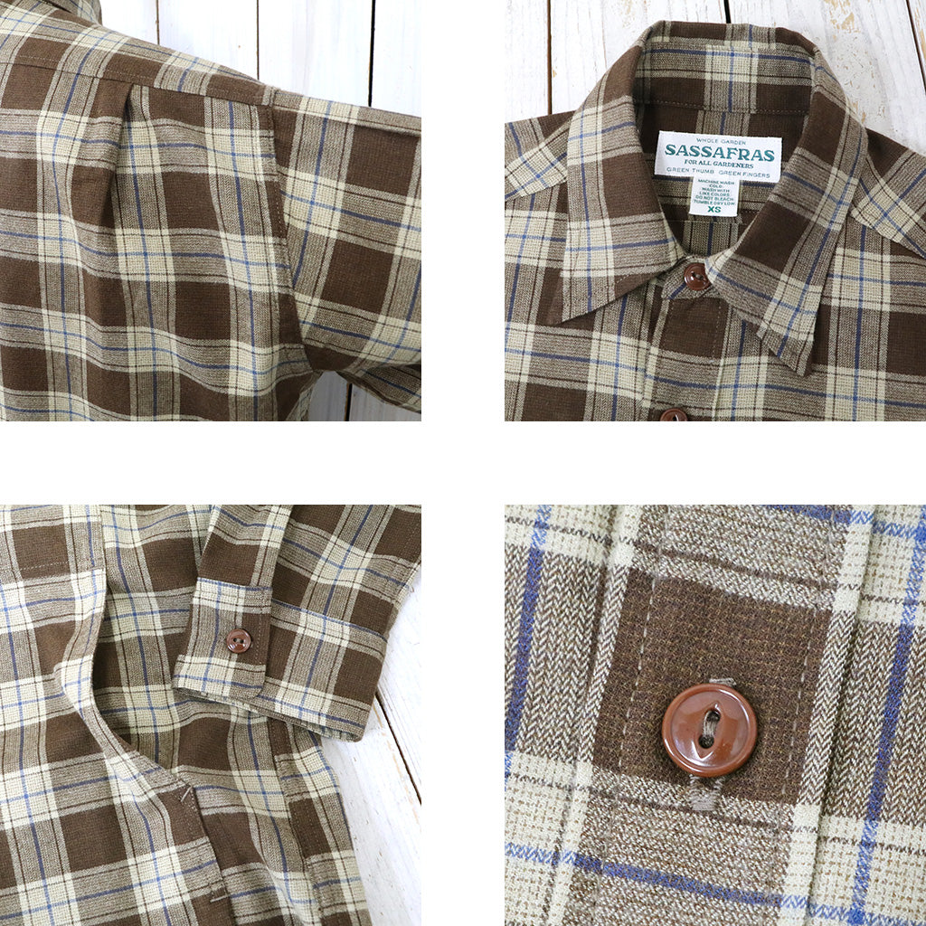 SASSAFRAS『FEEL SUN HALF(C/W HERRINGBONE)』(BROWN)