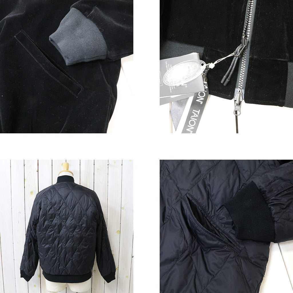 TAION : JAPAN SPECIAL-リバーシブル スカジャン ダウンジャケット (BLACK/BLACK)