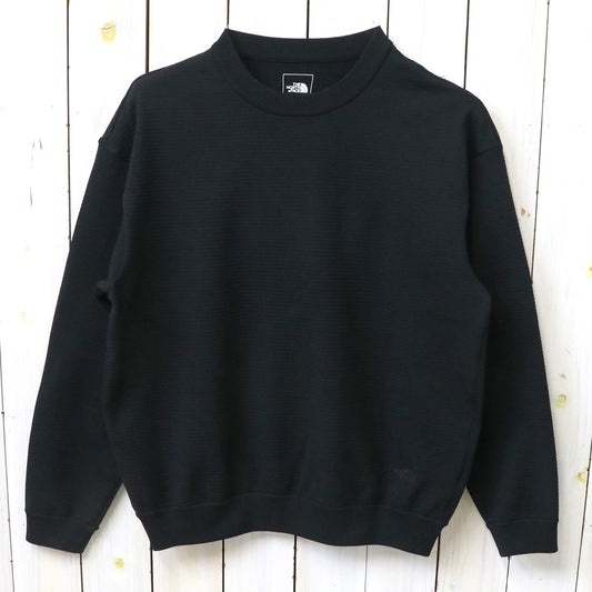 THE NORTH FACE : L/S Ripple Knit Crew (ブラック)