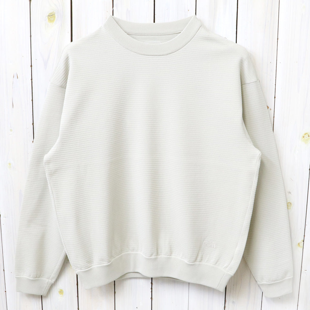 THE NORTH FACE : L/S Ripple Knit Crew (フォッシルアイボリー