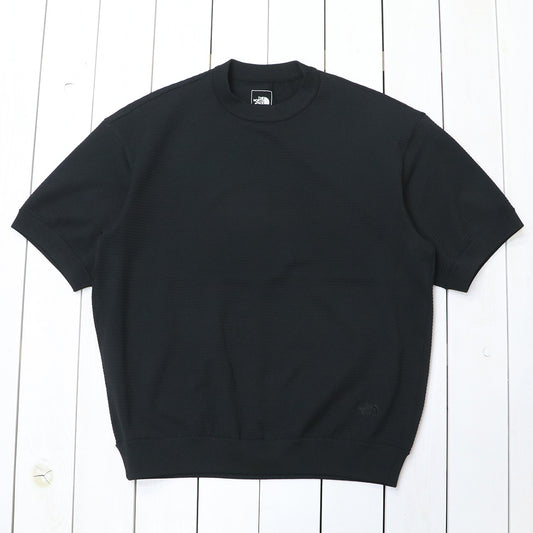 THE NORTH FACE : S/S Ripple Knit Crew (ブラック)