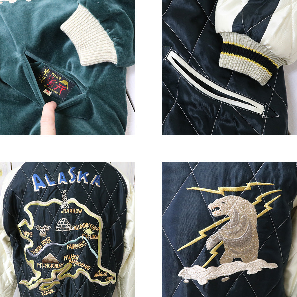 TAILOR TOYO : VELVETEEN QUILT SUKA (GREEN)