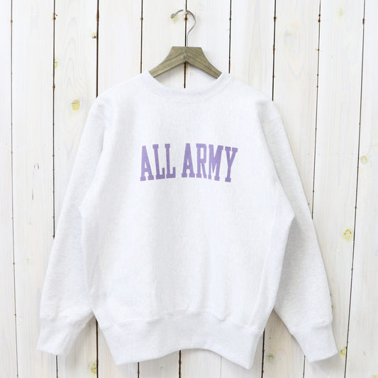 【SALE40%OFF】The REAL McCOY’S『HEAVYWEIGHT CREWNECK/ALL ARMY』(SILVER GRAY)