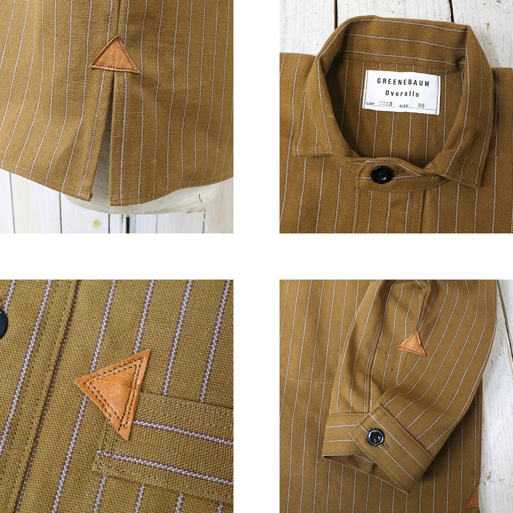 WAREHOUSE : GREENEBAUM Overalls Lot 2213 1880 HEAVY LEATHER BOUND JUMPER (DUCK STRIPE)