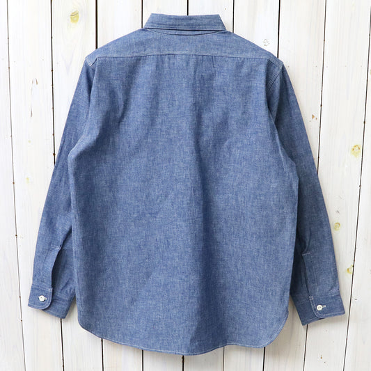 WAREHOUSE : Lot 3062 CHAMBRAY WORK SHIRTS(HALF ZIP) (CHAMBRAY)