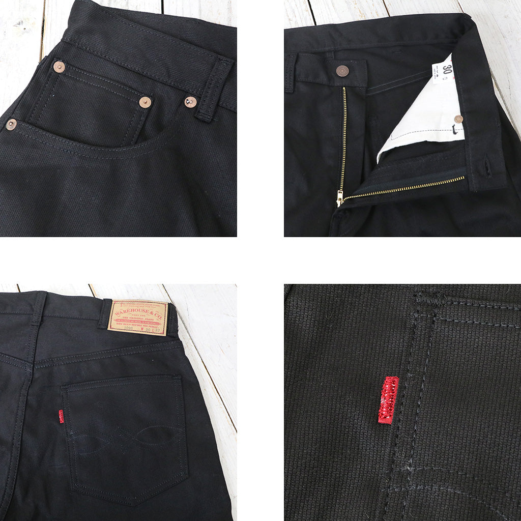 WAREHOUSE『Lot 1096 PIQUE PANTS』(BLACK)