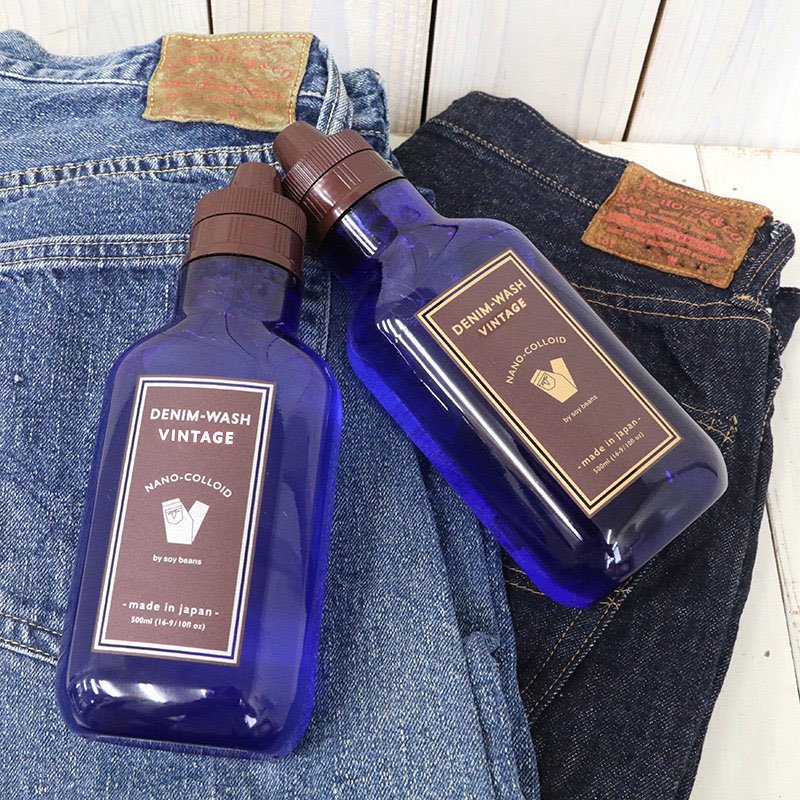 WAREHOUSE×NANO COLLOID PREMIUM : DENIM-WASH VINTAGE (GOLD)