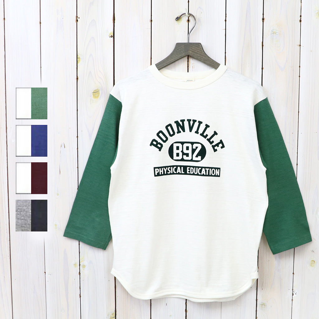 WAREHOUSE (ウエアハウス) : Lot 4800 7分袖ベースボールT BOONVILLE