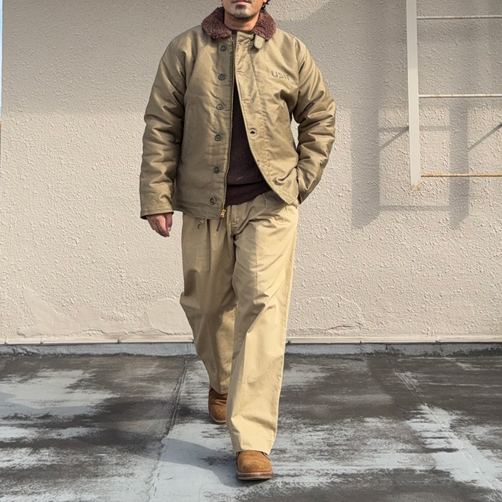 WAREHOUSE : Lot 2227 FINAL FORM OF WWII 1945 N-1 WINTER JACKET KHAKI(NXSX 79062) (PATTERN-A)