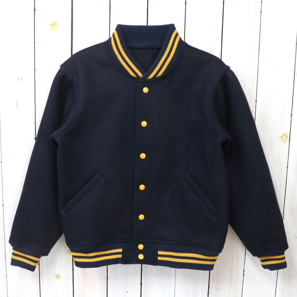 WAREHOUSE : Lot 2240 1950'S NAVY VARSITY JACKET (無地) – Reggieshop