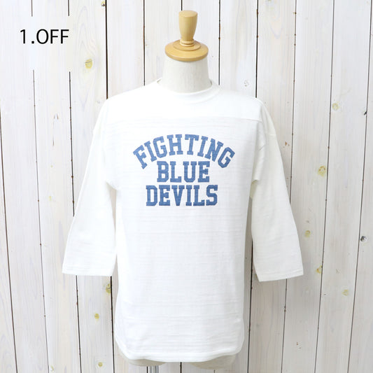 WAREHOUSE : Lot 4063 7分袖フットボールT-BLUE DEVILS