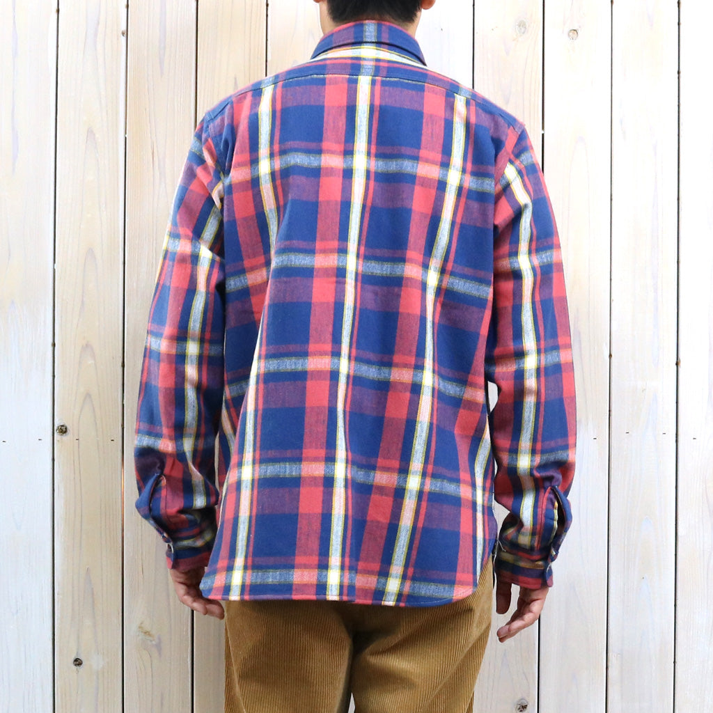 John Gluckow : Lot JG-06-2 The Modern Flannel-the notched pockets (B柄 NAVY/RED)