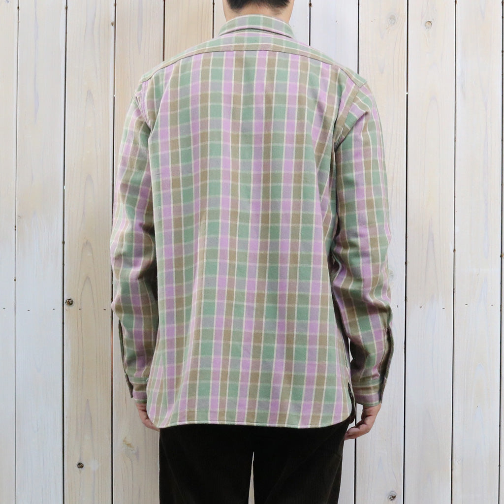 John Gluckow : Lot JG-06-2 The Ancient Flannel-the rounded pockets (C柄 GREEN/PURPLE)