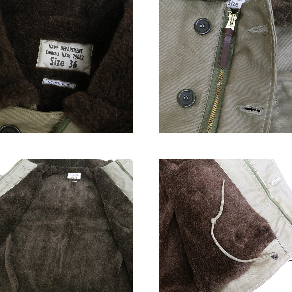 WAREHOUSE : Lot 2227 FINAL FORM OF WWII 1945 N-1 WINTER JACKET KHAKI(NXSX 79062)(PATTERN-C)